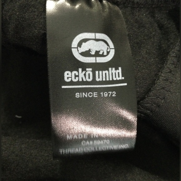 Ecko Unlimited Black w/ White Camo Sweatpants Size XXL EO31G624 - Picture 7 of 10